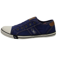 MUSTANG Leinen Slipper/Kletthalbschuh