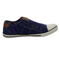 MUSTANG Leinen Slipper/Kletthalbschuh