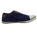 MUSTANG Leinen Slipper/Kletthalbschuh