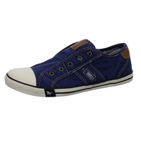 MUSTANG Leinen Slipper/Kletthalbschuh
