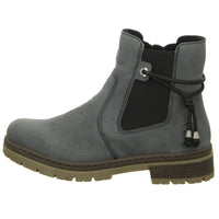 Rieker Schlupf-/Reißverschlußstiefelette Warmfutter bis 35mm Absatz (casual)