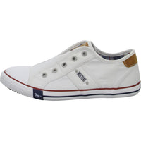 MUSTANG Leinen Slipper/Kletthalbschuh