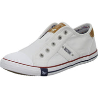 MUSTANG Leinen Slipper/Kletthalbschuh