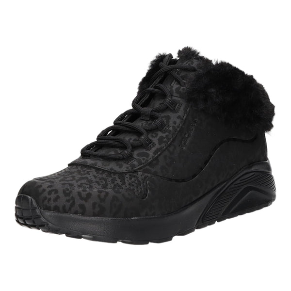 Skechers Schnürstiefelette Warmfutter Uno Lite-COZY LEOPARD