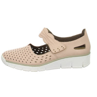 Rieker Slipper/Kletthalbschuh luftdurchlässig (durchbrochenes/geflochtenes Obermaterial)