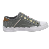 MUSTANG Leinen Slipper/Kletthalbschuh