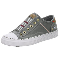 MUSTANG Leinen Slipper/Kletthalbschuh